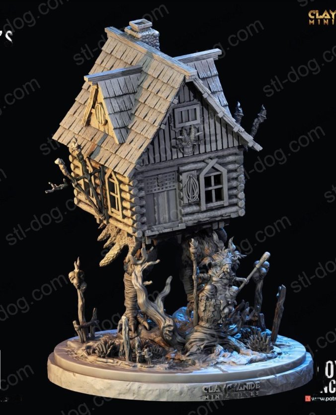 巴巴亚加小屋(Baba Yaga’s Hut) 3D打印图纸